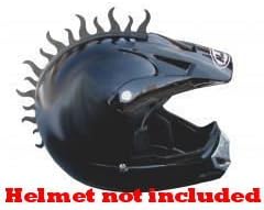 Fireblade Rubber Stick on Helmet Mohawk Dirtbike Mx Bmx Moto Dirt Bikes Mohawks Helmets Not Included