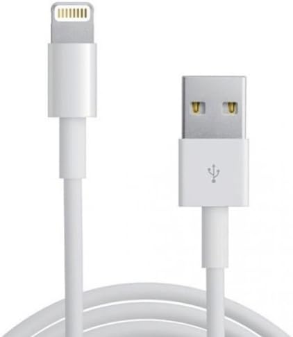 Apple MFI Certified - iPhone 5 5c 5s 6Plus 6S Lightning Cable - One 3ft White Lightning Data Cable Cord - USB to 8 Pin Lightning Sync Data - Newest IOS Compatible - Newest iPod iPad iPhone Compatible