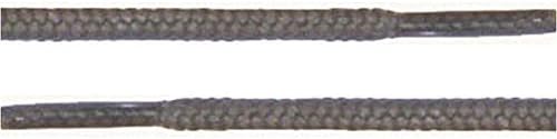Trudy Round Thick Shoelaces 3/16" Athletic Solid Colors for All Shoe Types Several Lengths