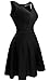 Héloïse de Sy Women's A-Line Sleeveless V-Neck Pleated Little Cocktail Party Dress
