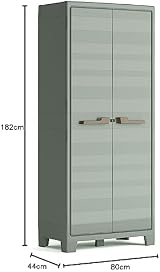 Keter Planet Outdoor Tall Cabinet Green Multi Purpose Garage Storage view 12