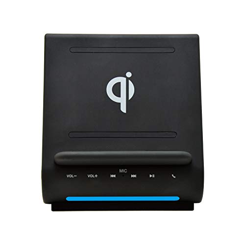 Azpen-Dockall-D100-Qi-Wireless-Charger-Bluetooth-Premium-Speakers-Docking-Station-with-Built-in-Mic-Handsfree-call-3-in-1-Station-for-iPhone-and-Samsung-phone