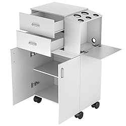 Paddie Salon Trolley Cart with Wheels, 2 Drawer