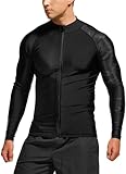 TSLA Men's Long Sleeve Zip Rash