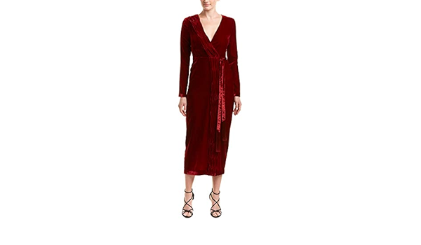 rachel zoe aly velvet wrap dress