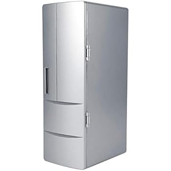 Car Mini Fridge, Compact Mini USB Fridge Freezer Cans Drink Beer Cooler Warmer Travel Car Office Use, USB Mini Fridge, Mini Fridge