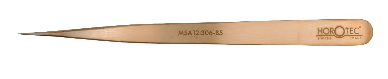 KD89 Bronze Watch Tweezers, Strong and Pointed, Length 125 mm
