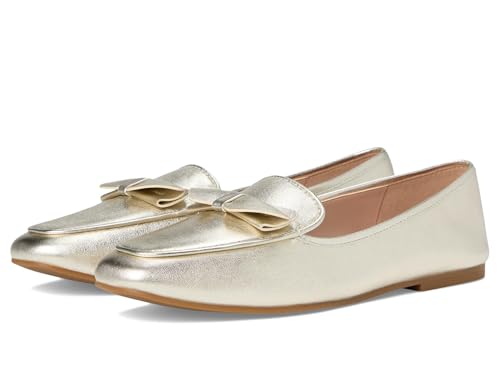 Cole Haan Women's Payson Soft Bow Loafers, Soft Gold Leather, 6.5-B US
