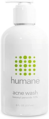 Humane Benzoyl Peroxide 10% Acne Treatment Body & Face Wash, 8 Ounce by humane