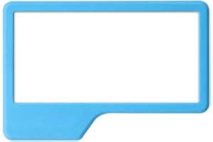 Travel Friendly Silicone Mirror for Shower, Shaving, Makeup, Hair Self Gripping Design (blue)