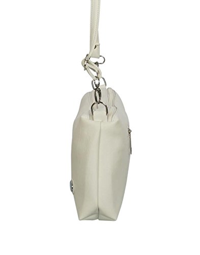 belladona women'sfrench cut sling bag(white)