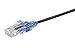 Monoprice Cat6A Ethernet Patch Cable - Snagless RJ45, 550Mhz, 10G, UTP, Pure Bare Copper Wire, 30AWG, 5-Pack, 14 Feet, Black - SlimRun Series