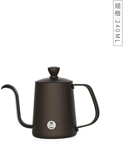timemore Pour Over Coffee Kettle, Stainless Steel Coffee Pot, Tea Kettles, Gooseneck Spout For A Precision Pour With Black (240ML)