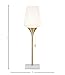 Amazon Brand – Rivet Harper Marble and Brass Uplight Table Lamp, Bulb Included, 25