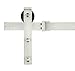 SMARTSTANDARD 10FT Heavy Duty Sliding Barn Door Hardware Kit, Double Rail, Stainless Steel, Super Smoothly and Quietly, Simple and Easy to Install, Fit 60
