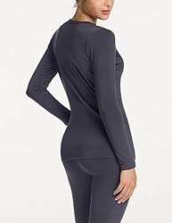 TSLA Women's Thermal Underwear Set, Soft Fleece