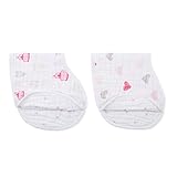aden + anais Burpy Bib, 100% Cotton Muslin, Soft Absorbent 4 Layers, Multi-Use Burp Cloth and Bib, 22.5” X 11”, 2 Pack, Lovely