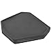 FREELOVE Concrete Serving Tray, Cement Serving Platter Bathroom Holder Vanity Trays Jewelry Dish Cosmetics Organizer Towel Tray Tea Tray (Dark Grey B, Polygon 7'' by 9.6'')