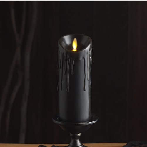 Luminara Black Wax Drip Flameless Candle