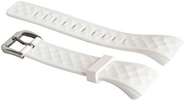 Replacement Bands, Adjustable Waterproof Strap Wristbands Slim Band Watchband Accessory for MJFOX MS2 Fitness Tracker - White