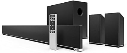 soundbar with wireless subwoofer and satellite speakers