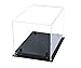 Better Display Cases Clear Acrylic Football Display Case with Black Risers (A004-BR)