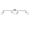 BRILLIANT lamp Sofia spot buis 4flg ijzer/chroom/wit | 4x D45, E14, 40W, geschikt voor vallampen (niet inbegrepen) | Schaal A ++ tot E | Armen draaien/hoofden draaien