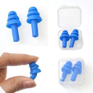 ROYALDEALSHOP ADVANCED and SMART Durable Flexible Silicone Foam Ear Plugs Protector Anti-Noise Snore Essential Travel Trip Soundproof Sleeping Earbuds (Set of 2) Unit of 4