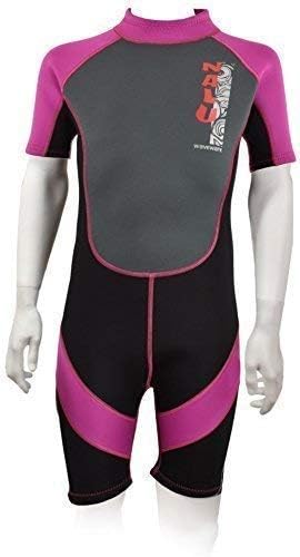 NALU Childrens Shortie Shorty Beach Surf Wetsuit Boys Girls Young Adults (Pink, 20" / 1-2 Years)