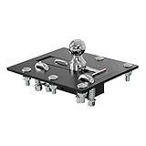 CURT 61052 Black, 2-5/16-Inch Bed Folding Gooseneck Hitch (30,000 lbs. GTW, 2-5/16" Ball, Installation Brackets Sold Separately)