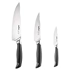 ZYLISS Control Kitchen Knife Set includes Paring, Utility, Chefs Knife - Professional Kitchen Cutlery Knives - Premium German Steel, 3-Piece