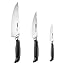 ZYLISS Control Kitchen Knife Set includes Paring, Utility, Chefs Knife - Professional Kitchen Cutlery Knives - Premium German Steel, 3-Piece