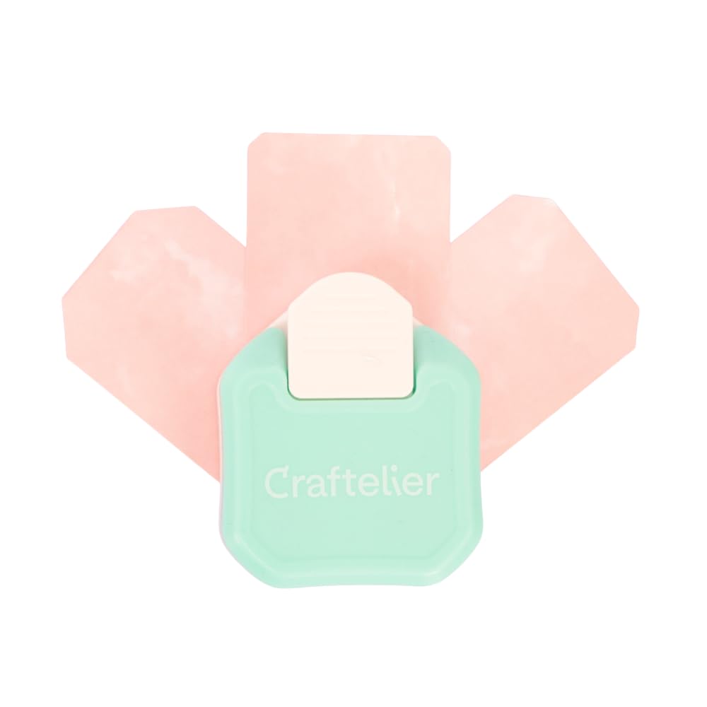 Craftelier - 3 in 1 Corner Punch with Pressure Lever for Making 3 Sizes of Tag Corners on Paper, Cardstock and Photo Paper : Special for Scrapbooking and Crafting