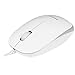 Macally USB Wired Computer Mouse with 3 Button, Scroll Wheel, 5 Foot Long Corded, Compatible with Windows PC, Apple Macbook Pro/Air, iMac, Mac Mini, Laptops (White) primary