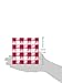 Creative Converting 50 Count Beverage Napkins, Red Gingham