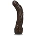 Doc Johnson Black Thunder - 11.5 Inch Curved Realistic Cock - With Removable Vac-U-Lock Suction - F-Machine Compatible Dildo - Black