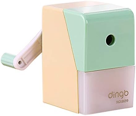 Jimjis 鉛筆削り 手動 鉛筆けずり 学用品 子供 かわいい えんぴつ削り 色鉛筆 ムダ削り防止 シャープナー 卓上 新学期 入園入学 安全 グリーン