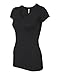 Next Level Womens Sporty V Black 2X