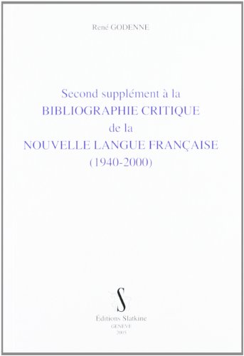 Second supplément à la 