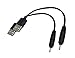 2pcs USB Charger Cable Cord for S530, S560, S570 M8 Bluetooth Earbuds Earpiece Earphone Headset Headphone
