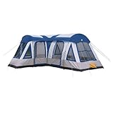 Tahoe Gear Gateway 10 to 12 Person Deluxe Cabin Family Camping Tent, Blue
