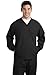 Sport-Tek Men's Rib Knit V-Neck Collar Soft Raglan Wind Shirt