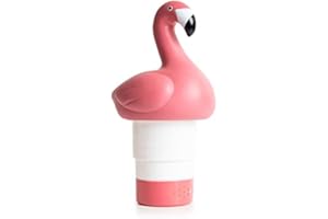 Milliard Floating Chlorine Dispenser for Swimming Pool and Spas - Adjustable Release Chlorine Tab Floater for 1" - 3" Tablets (Flamingo Pool Chlorinator)