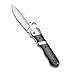 Spyderco Lil' Sub-Hilt Folding Knife - Black G-10 Handle with PlainEdge, Hollow Grind, CPM S30V Steel Blade and LinerLock - C224GP