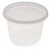 Restaurantware-Asporto 16 Ounce To Go Boxes, 100 Microwavable Round Soup Containers - Clear Plastic Lids Included, Do Not Contain BPA, Clear Plastic Soup Containers, Disposable