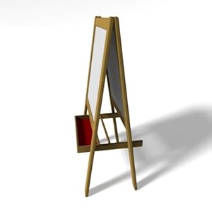 ikea easel blackboard whiteboard sided support roll paper children