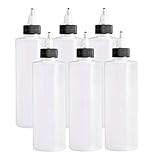 ljdeals 8 oz Plastic Squeeze Bottles, Natural