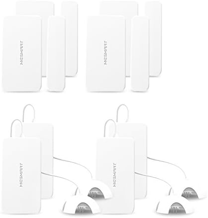 MESMART Multi-Function 4 Pack Door Sensors + Water Leak Detector Smart Home Automation Kit APP Control Ensure House Security Compatible with Amazon Alexa