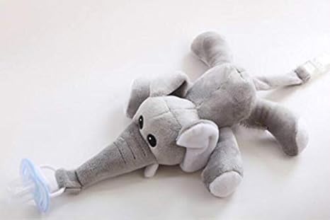 Ameublement Et Decoration Decorations Murales Nourrisson Elephant En Peluche De Dentition Clip De Tetine Bebe Chaine De Tetine Chaine Dummy Attache Tetine Clip Cadeau De Peluche Pour Les Enfants Couleur Grey Taille