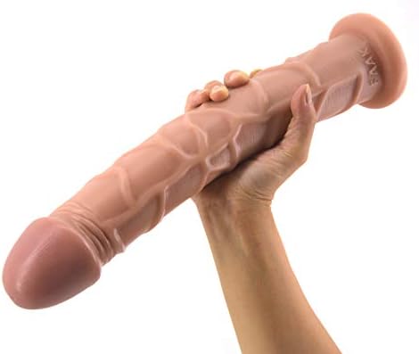 Double Layer Ultra-Soft Silicone Stick for Women Men Beginners Advanced with Huge Big Long Size